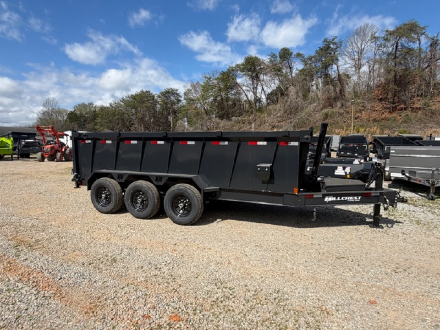 New Hillcrest Dump 7x16 21,000 GVWR 40" BP W/ HD Tube Ramps