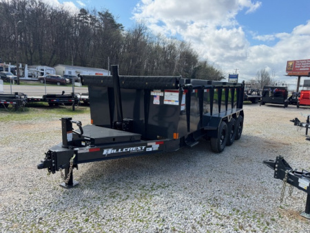 New Hillcrest Dump 7x16 21,000 GVWR 40" BP W/ HD Tube Ramps