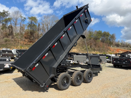 New Hillcrest Dump 7x16 21,000 GVWR 40" BP W/ HD Tube Ramps