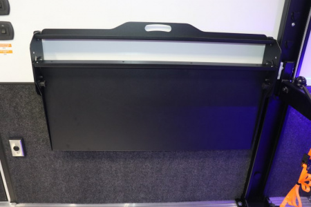 New In-Tech Lite 8.5x32 Stacker Race Trailer-21K - White W/ L Base Cabinet, Winch & WW Cabinet