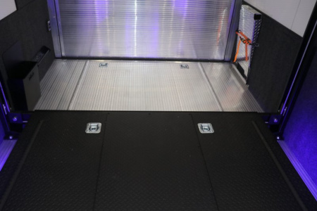 New In-Tech Lite 8.5x32 Stacker Race Trailer-21K - White W/ L Base Cabinet, Winch & WW Cabinet
