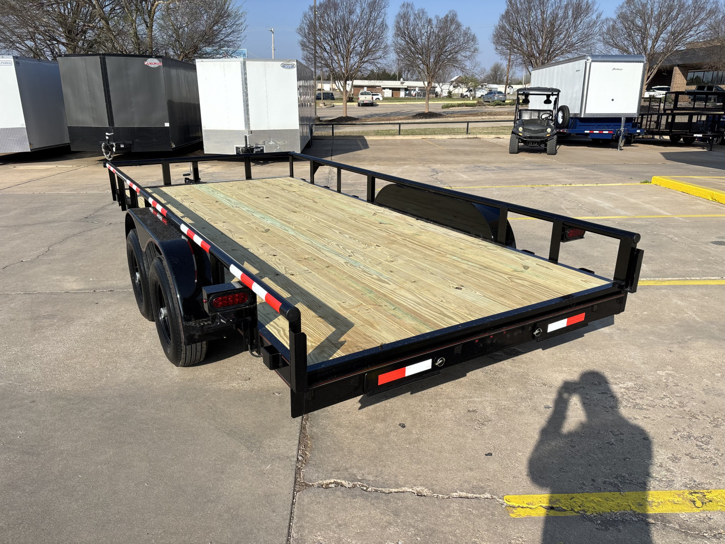 New #144097 2026 MP CUSTOM 16 X 83 TANDEM AXLE PIPE TOP 10K UTILITY TRAILER W/ SLIDE IN RAMPS