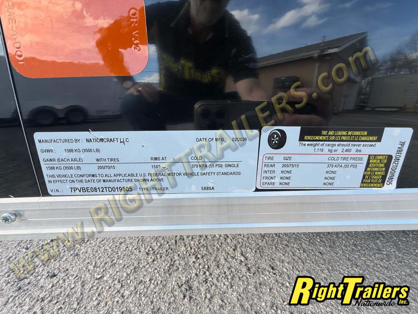 New 2026 5X8 NationCraft CARGO TRAILER