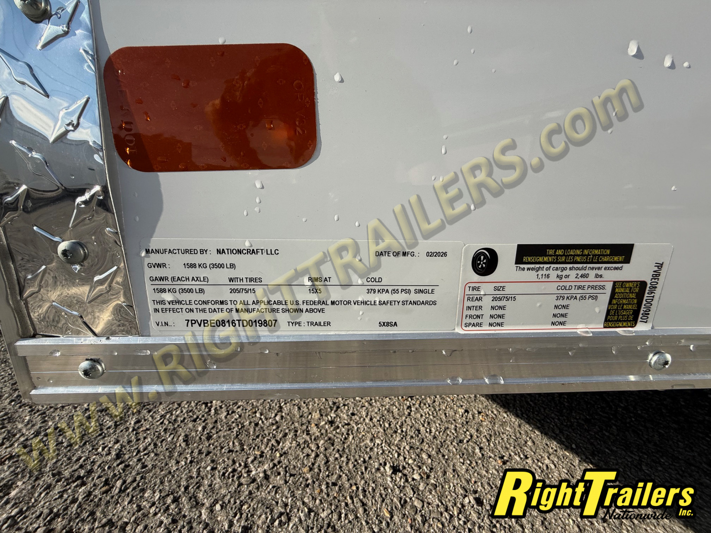 New 2026 5X8 NationCraft CARGO TRAILER