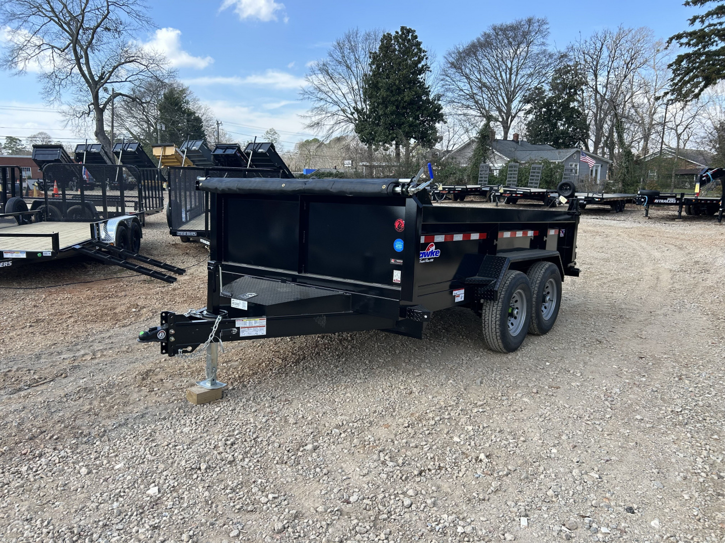 New 2026 Hawke Trailers 7x12 TA 12K Dump Trailer