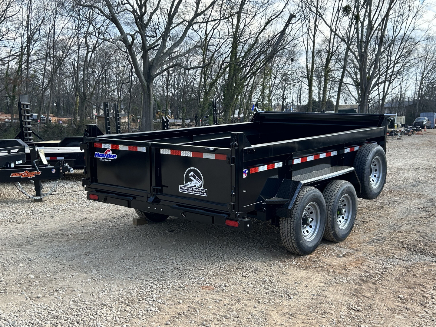 New 2026 Hawke Trailers 7x12 TA 12K Dump Trailer