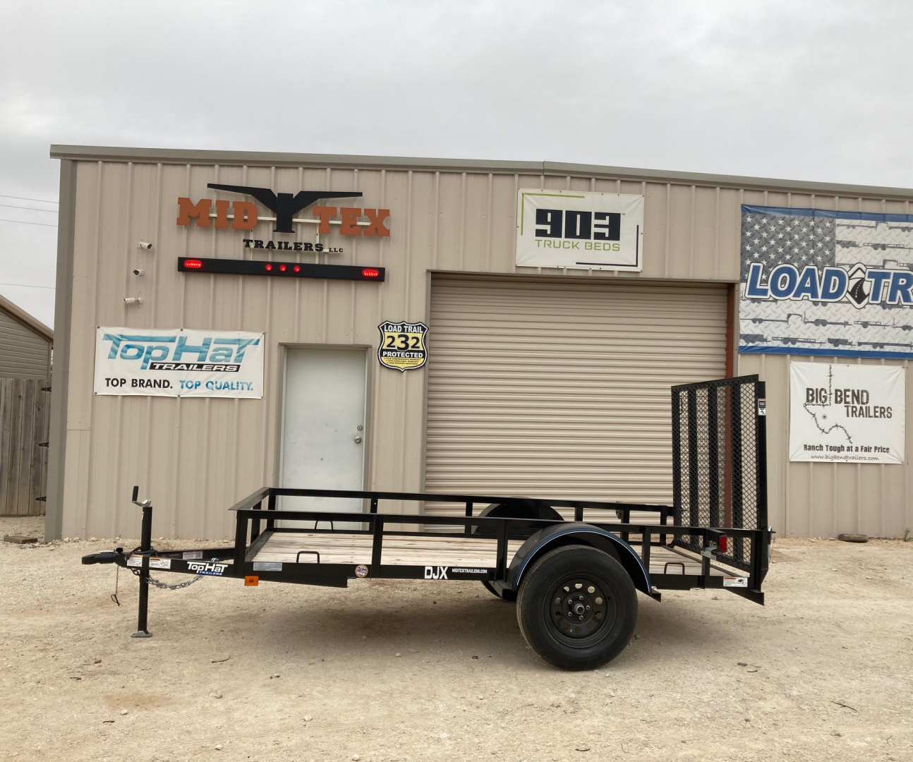 New 2026 Top Hat DJX 10'X60" Utility Trailer