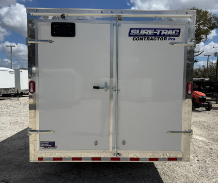 New 2026 Sure-Trac 8.5x18 Contractor Pro 14K Double Rear Door Cargo/Enclosed Trailer