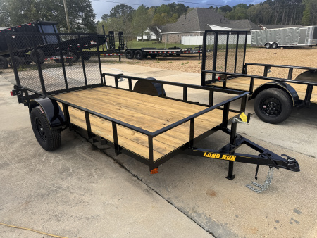 New 2026 Long Run Trailers 76 X12' Angle Utility Trailer