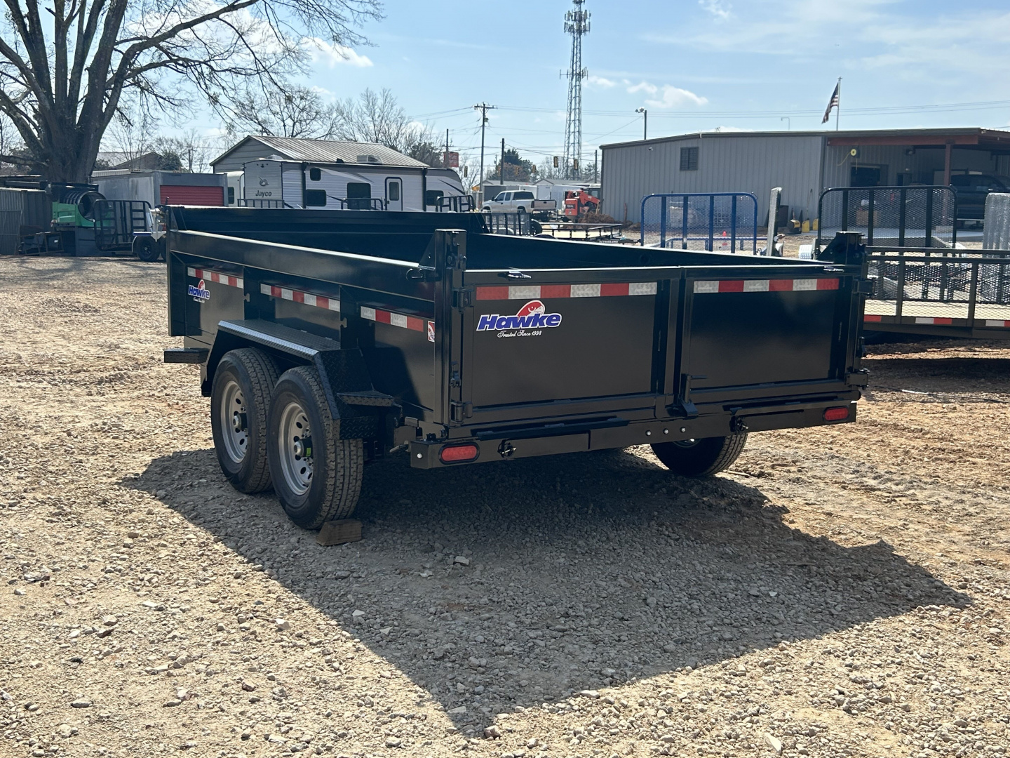 New 2026 Hawke Trailers 7x12 TA 12K Dump Trailer