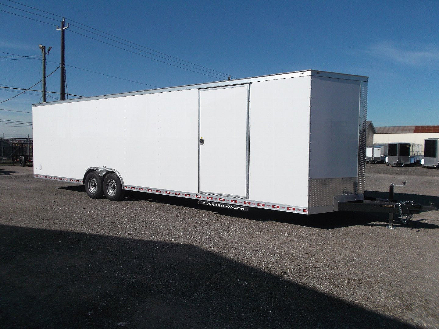 New 2026 Covered Wagon Trailers 8.5x32 Cargo / Enclosed Trailer / Race Trailer / XXL Package / 7K Torsion Axles / 7'6" Interior / .080 White Poly Core Skin / Heavy Duty Extra Wide Ramp