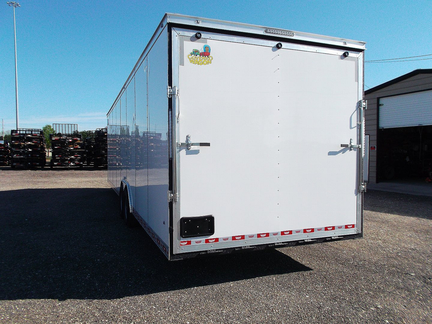New 2026 Covered Wagon Trailers 8.5x32 Cargo / Enclosed Trailer / Race Trailer / XXL Package / 7K Torsion Axles / 7'6" Interior / .080 White Poly Core Skin / Heavy Duty Extra Wide Ramp