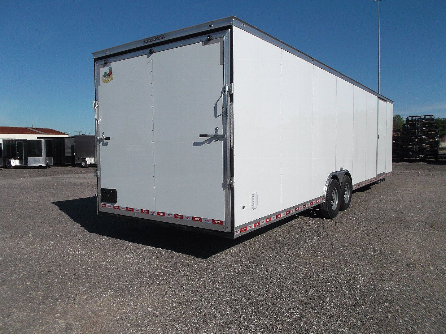 New 2026 Covered Wagon Trailers 8.5x32 Cargo / Enclosed Trailer / Race Trailer / XXL Package / 7K Torsion Axles / 7'6" Interior / .080 White Poly Core Skin / Heavy Duty Extra Wide Ramp