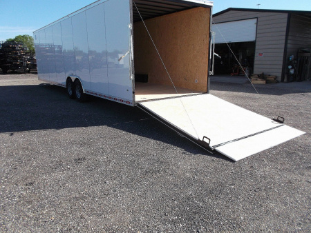 New 2026 Covered Wagon Trailers 8.5x32 Cargo / Enclosed Trailer / Race Trailer / XXL Package / 7K Torsion Axles / 7'6" Interior / .080 White Poly Core Skin / Heavy Duty Extra Wide Ramp