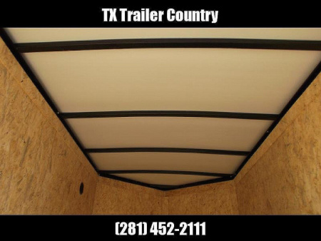 New 2026 Covered Wagon Trailers 5x8 Single Axle Cargo Trailer / Enclosed Trailer / Swing Door / LED's / .030 Black Semi-Screwless Exterior
