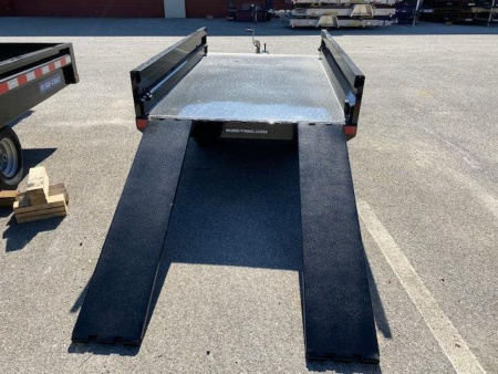 New 4.5 x 8 Sure-Trac Single Ram Utility Dump Trailer 3k
