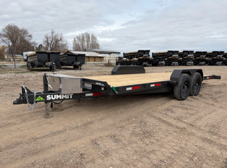 New 2026 Summit Cascade 7x18 14k Full Tilt Deck Equipment Trailer