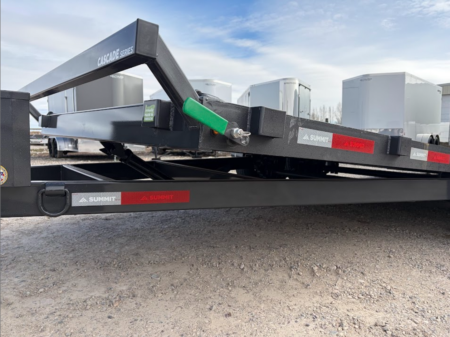 New 2026 Summit Cascade 7x20 14k Full Tilt Deck Equipment Trailer with Removable Fenders