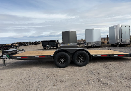 New 2026 Summit Cascade 7x20 14k Full Tilt Deck Equipment Trailer with Removable Fenders
