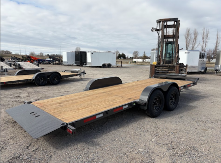 New 2026 Summit Cascade 7x20 14k Full Tilt Deck Equipment Trailer with Removable Fenders