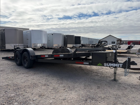 New 2026 Summit Cascade 7x20 14k Full Tilt Deck Equipment Trailer with Removable Fenders
