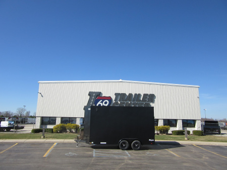 New 2026 Cargo Express 7 x 16 KE-SE8416-100 Cargo / Enclosed Trailer 10K / 18-inch Additional Height / Translucent Roof / Recessed E-Track (Wall Mounted) / Blackout Trim