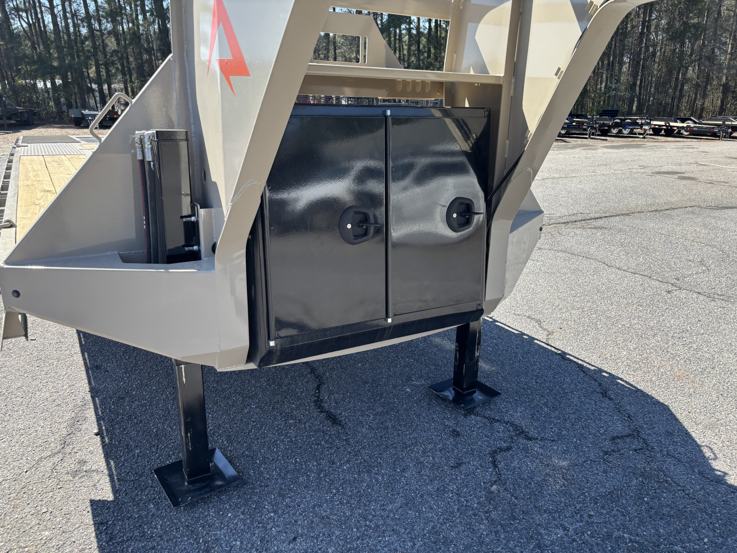 New 2026 RawMaxx HTX 102X32 Flatbed Trailer / SOLAR PANEL / WIRELESS REMOTE / 12" OC / 18 PLY TIRES / ELE./HYD. DISC BRAKES / 32K GVWR