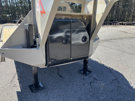 New 2026 RawMaxx HTX 102X32 Flatbed Trailer / SOLAR PANEL / WIRELESS REMOTE / 12" OC / 18 PLY TIRES / ELE./HYD. DISC BRAKES / 32K GVWR