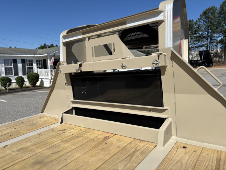 New 2026 RawMaxx HTX 102X32 Flatbed Trailer / SOLAR PANEL / WIRELESS REMOTE / 12" OC / 18 PLY TIRES / ELE./HYD. DISC BRAKES / 32K GVWR