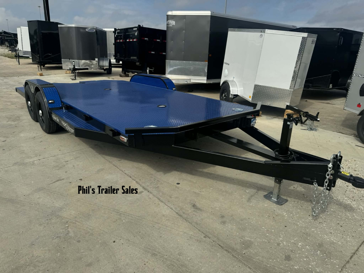 New 2026 102 Ironworks 18' CHALLANGER OPEN CAR HAULER Utility Trailer SPLIT TAIL & 5200 LB AXLES!