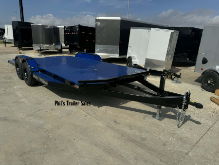 New 2026 102 Ironworks 18' CHALLANGER OPEN CAR HAULER Utility Trailer SPLIT TAIL & 5200 LB AXLES!