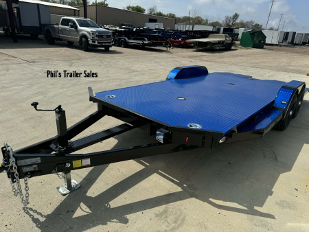 New 2026 102 Ironworks 18' CHALLANGER OPEN CAR HAULER Utility Trailer SPLIT TAIL & 5200 LB AXLES!