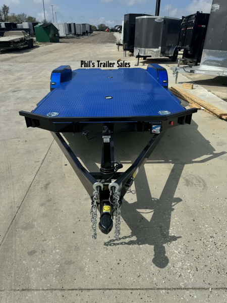 New 2026 102 Ironworks 18' CHALLANGER OPEN CAR HAULER Utility Trailer SPLIT TAIL & 5200 LB AXLES!