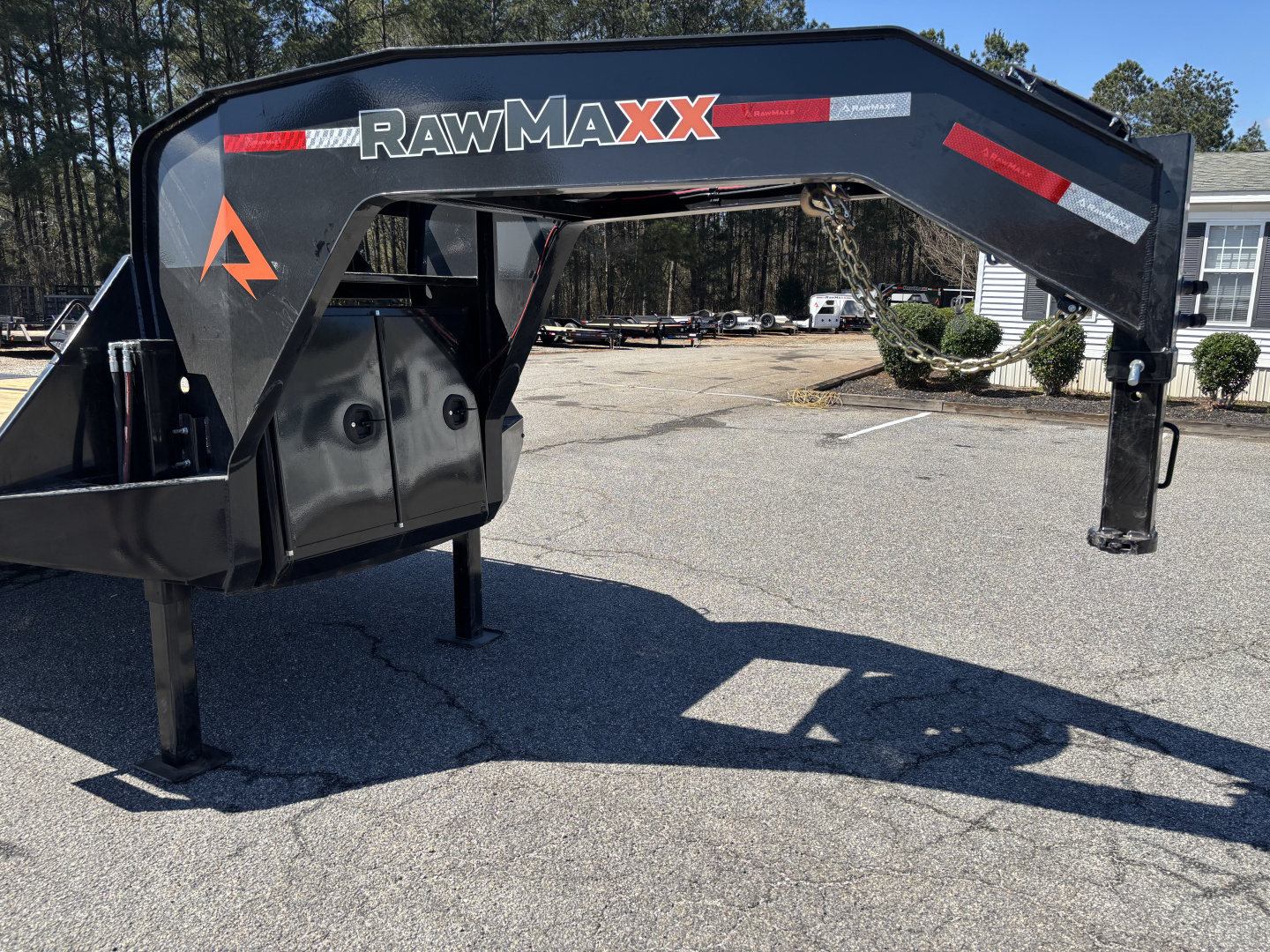 New 2026 RawMaxx HTX 102X32 Flatbed Trailer / SOLAR PANEL / WIRELESS REMOTE / 12" OC / 18 PLY TIRES / ELE./HYD. DISC BRAKES / 32K GVWR