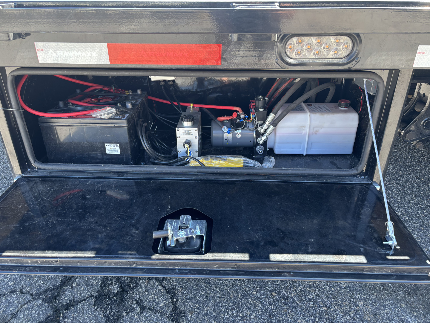 New 2026 RawMaxx HTX 102X32 Flatbed Trailer / SOLAR PANEL / WIRELESS REMOTE / 12" OC / 18 PLY TIRES / ELE./HYD. DISC BRAKES / 32K GVWR