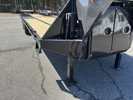 New 2026 RawMaxx HTX 102X32 Flatbed Trailer / SOLAR PANEL / WIRELESS REMOTE / 12" OC / 18 PLY TIRES / ELE./HYD. DISC BRAKES / 32K GVWR