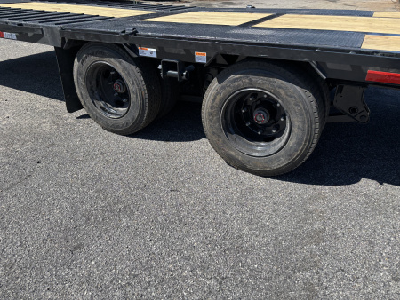 New 2026 RawMaxx HTX 102X32 Flatbed Trailer / SOLAR PANEL / WIRELESS REMOTE / 12" OC / 18 PLY TIRES / ELE./HYD. DISC BRAKES / 32K GVWR