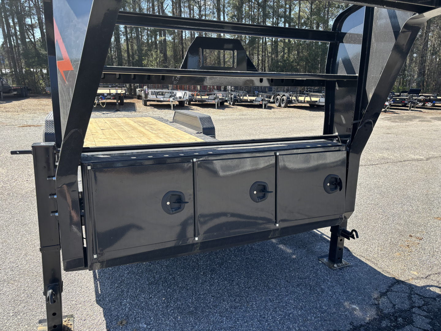 New 2026 RawMaxx G7X 83X22 Flatbed Trailer / 8" I-BEAM FRAME / CHAIN RACK / WINCH PLATE / TORSION SUSPENSION / 14 PLY TIRES / 14K GVWR