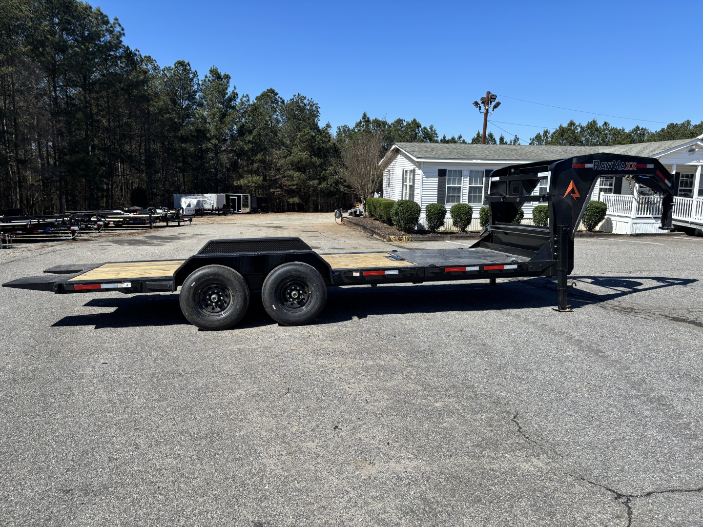 New 2026 RawMaxx G7X 83X22 Flatbed Trailer / 8" I-BEAM FRAME / CHAIN RACK / WINCH PLATE / TORSION SUSPENSION / 14 PLY TIRES / 14K GVWR