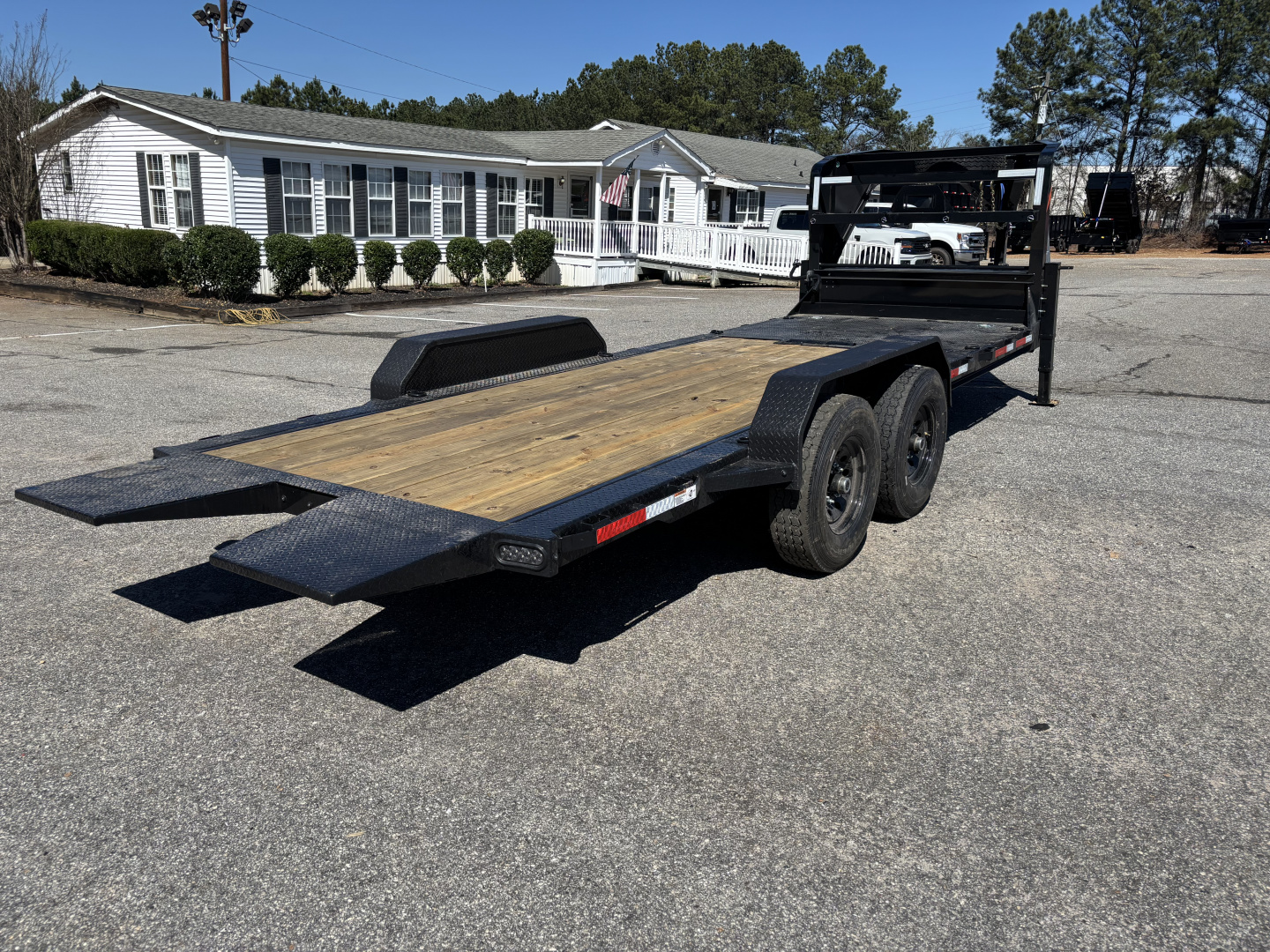 New 2026 RawMaxx G7X 83X22 Flatbed Trailer / 8" I-BEAM FRAME / CHAIN RACK / WINCH PLATE / TORSION SUSPENSION / 14 PLY TIRES / 14K GVWR