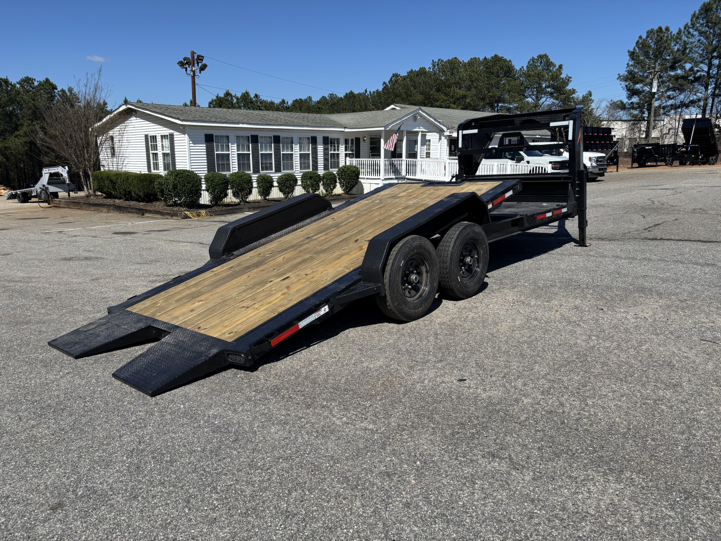 New 2026 RawMaxx G7X 83X22 Flatbed Trailer / 8" I-BEAM FRAME / CHAIN RACK / WINCH PLATE / TORSION SUSPENSION / 14 PLY TIRES / 14K GVWR