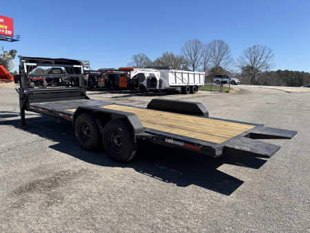 New 2026 RawMaxx G7X 83X22 Flatbed Trailer / 8" I-BEAM FRAME / CHAIN RACK / WINCH PLATE / TORSION SUSPENSION / 14 PLY TIRES / 14K GVWR