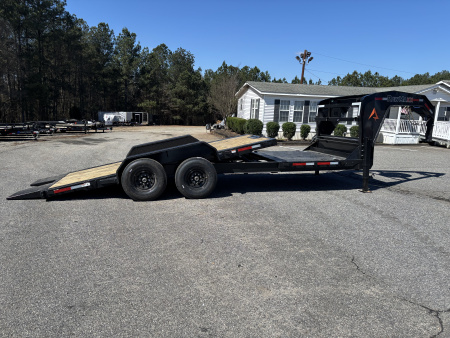 New 2026 RawMaxx G7X 83X22 Flatbed Trailer / 8" I-BEAM FRAME / CHAIN RACK / WINCH PLATE / TORSION SUSPENSION / 14 PLY TIRES / 14K GVWR