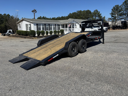 New 2026 RawMaxx G7X 83X22 Flatbed Trailer / 8" I-BEAM FRAME / CHAIN RACK / WINCH PLATE / TORSION SUSPENSION / 14 PLY TIRES / 14K GVWR