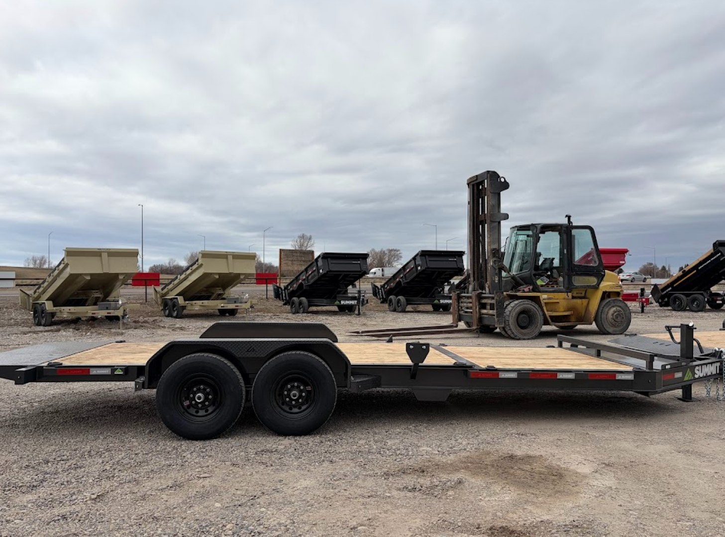 New 2026 Summit Denali 7x22 16/6 14k Split Deck I-Beam Tilt Trailer