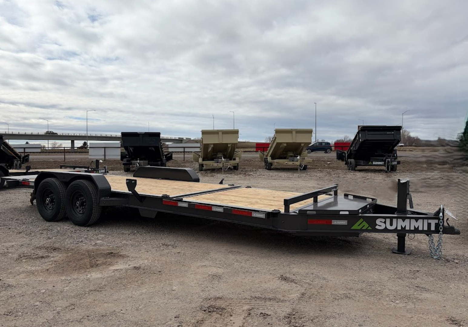 New 2026 Summit Denali 7x22 16/6 14k Split Deck I-Beam Tilt Trailer