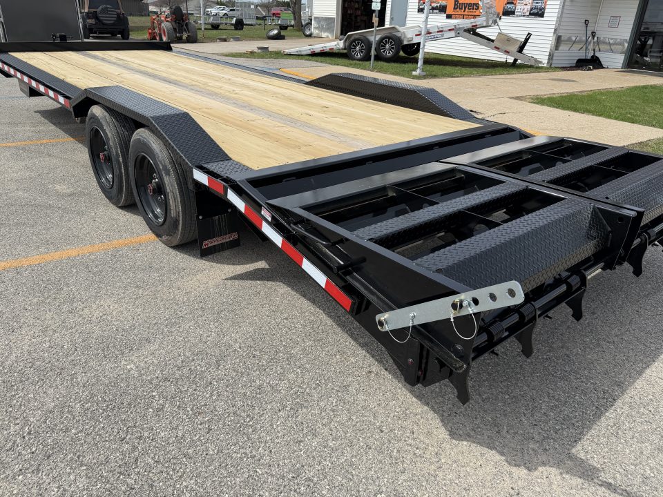 New 2026 Midsota 8.5X24 17.6 Full Width w/ Drive over Fenders Equipment Trailer