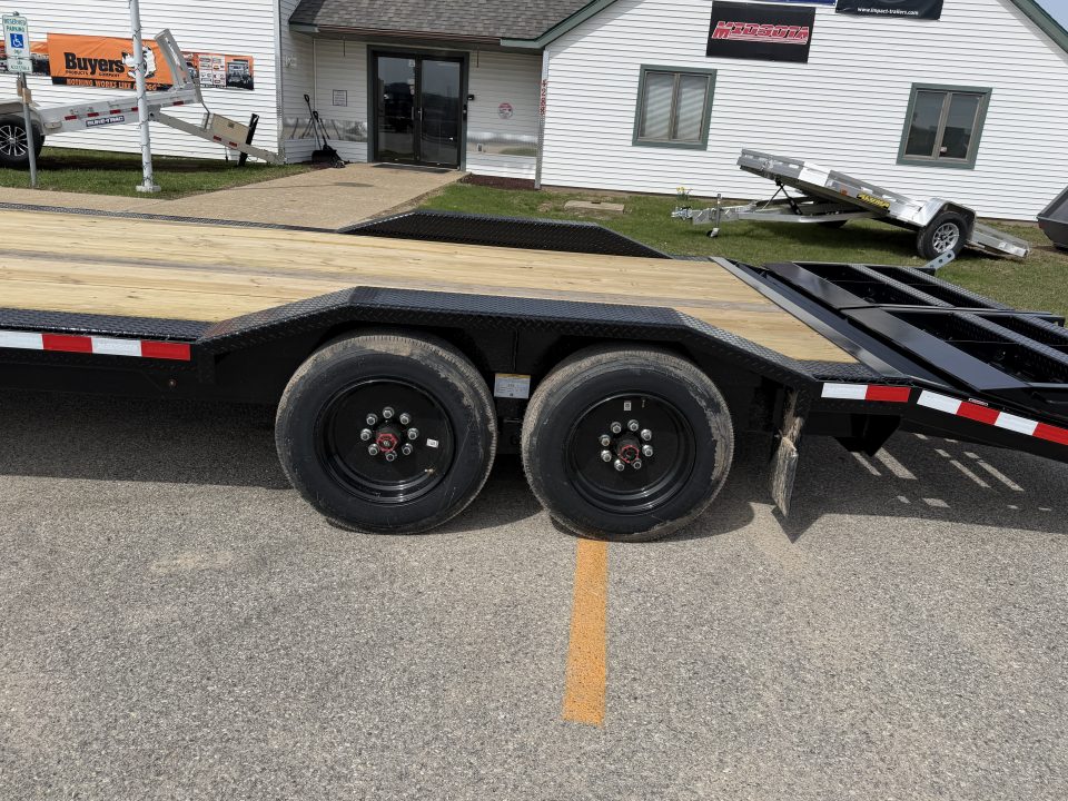 New 2026 Midsota 8.5X24 17.6 Full Width w/ Drive over Fenders Equipment Trailer