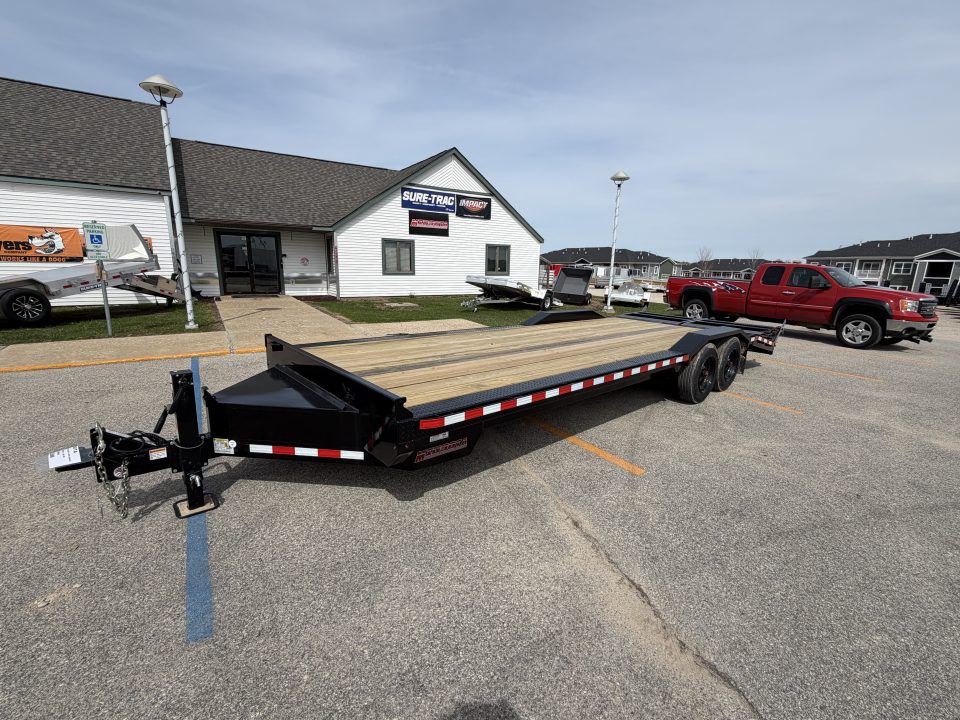 New 2026 Midsota 8.5X24 17.6 Full Width w/ Drive over Fenders Equipment Trailer