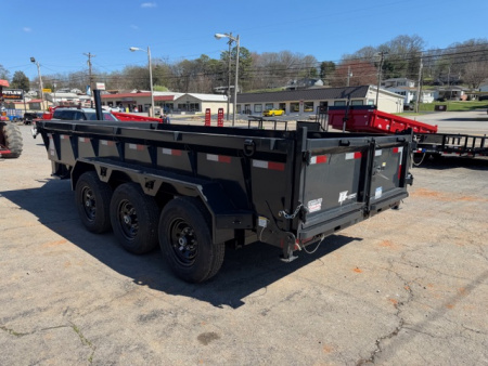 New Hillcrest Dump 7x16 21,000 GVWR 2' BP W/ HD Tube Ramps